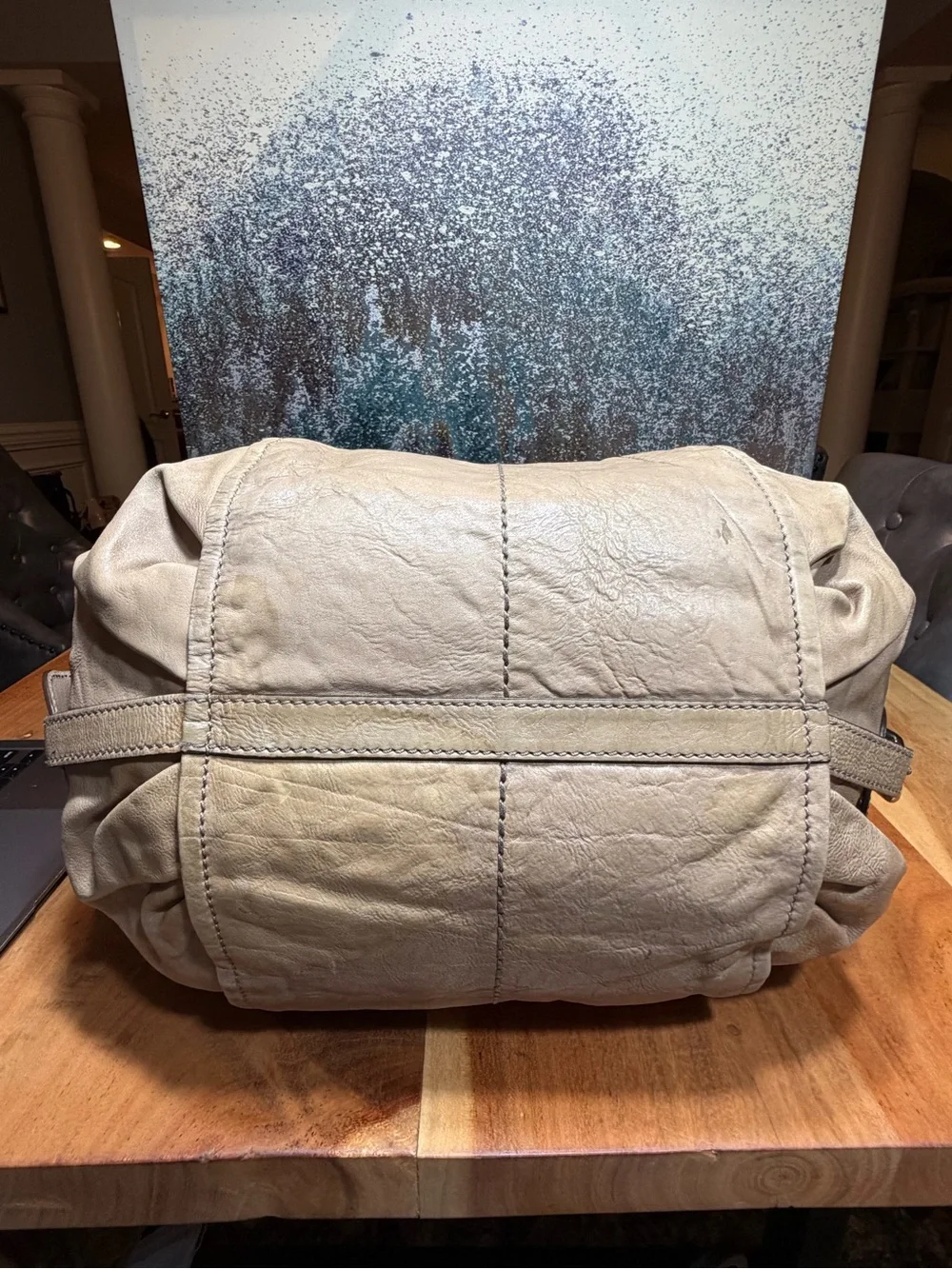 Tod’s Quiet Luxury‎ Y2K Vintage Easy Sacca Leather Shoulder Tote Beige Fair